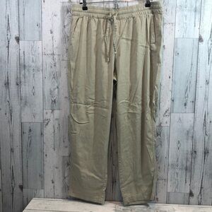 32 Degrees Cool Linen Blend Pull On Ankle Pants Large